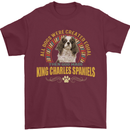 A Cavalier King Charles Spaniel Dog Mens T-Shirt 100% Cotton Maroon