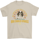 A Cavalier King Charles Spaniel Dog Mens T-Shirt 100% Cotton Sand