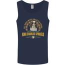 A Cavalier King Charles Spaniel Dog Mens Vest Tank Top Navy Blue
