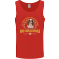 A Cavalier King Charles Spaniel Dog Mens Vest Tank Top Red