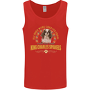 A Cavalier King Charles Spaniel Dog Mens Vest Tank Top Red