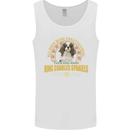A Cavalier King Charles Spaniel Dog Mens Vest Tank Top White