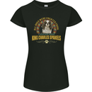A Cavalier King Charles Spaniel Dog Womens Petite Cut T-Shirt Black