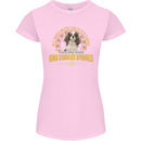 A Cavalier King Charles Spaniel Dog Womens Petite Cut T-Shirt Light Pink