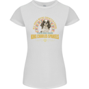 A Cavalier King Charles Spaniel Dog Womens Petite Cut T-Shirt White