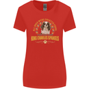A Cavalier King Charles Spaniel Dog Womens Wider Cut T-Shirt Red