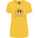 A Cavalier King Charles Spaniel Dog Womens Wider Cut T-Shirt Yellow