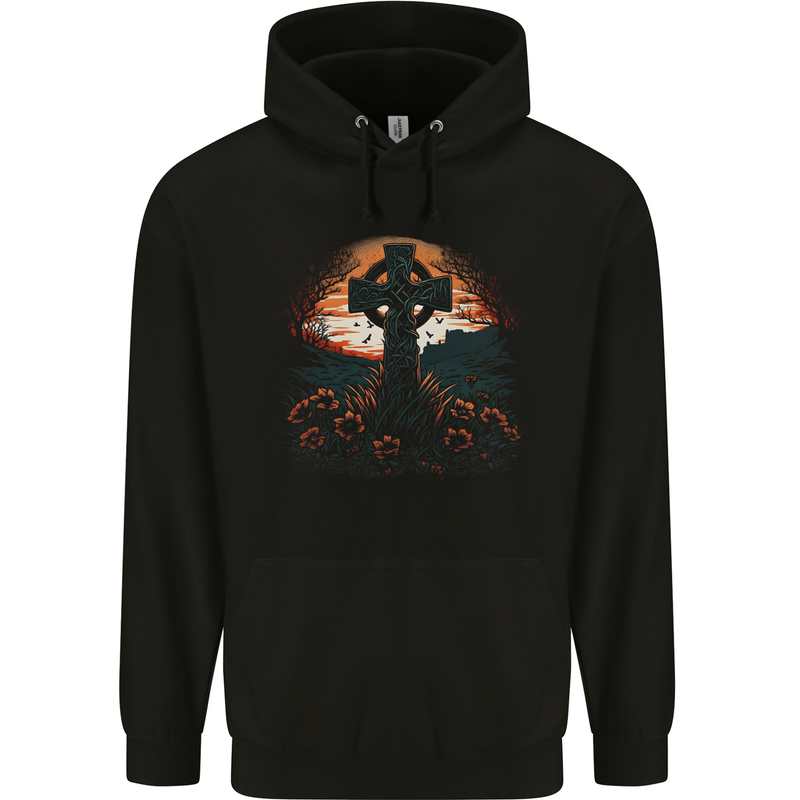 Celtic cross hoodie clearance