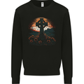 A Celtic Cross At Sunset Gothic Kids Sweatshirt Jumper Black