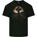 A Celtic Cross At Sunset Gothic Mens Cotton T-Shirt Tee Top BLACK