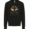 A Celtic Cross At Sunset Gothic Mens Sweatshirt Jumper Black