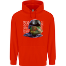 A Chameleon Soldier Childrens Kids Hoodie Bright Red