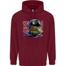 A Chameleon Soldier Childrens Kids Hoodie Maroon
