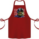 A Chameleon Soldier Cotton Apron 100% Organic Maroon