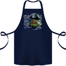 A Chameleon Soldier Cotton Apron 100% Organic Navy Blue