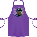 A Chameleon Soldier Cotton Apron 100% Organic Purple