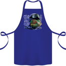 A Chameleon Soldier Cotton Apron 100% Organic Royal Blue