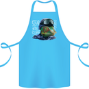 A Chameleon Soldier Cotton Apron 100% Organic Turquoise