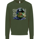 A Chameleon Soldier Kids Sweatshirt Jumper Forest Green