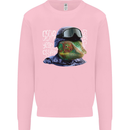 A Chameleon Soldier Kids Sweatshirt Jumper Light Pink