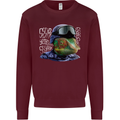 A Chameleon Soldier Kids Sweatshirt Jumper Maroon