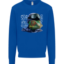 A Chameleon Soldier Kids Sweatshirt Jumper Royal Blue