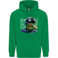 A Chameleon Soldier Mens 80% Cotton Hoodie Irish Green