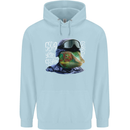 A Chameleon Soldier Mens 80% Cotton Hoodie Light Blue