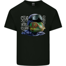 A Chameleon Soldier Mens Cotton T-Shirt Tee Top Black