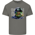 A Chameleon Soldier Mens Cotton T-Shirt Tee Top Charcoal