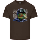 A Chameleon Soldier Mens Cotton T-Shirt Tee Top Dark Chocolate