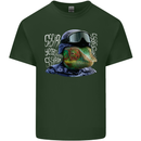 A Chameleon Soldier Mens Cotton T-Shirt Tee Top Forest Green