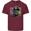 A Chameleon Soldier Mens Cotton T-Shirt Tee Top Maroon