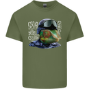 A Chameleon Soldier Mens Cotton T-Shirt Tee Top Military Green