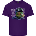 A Chameleon Soldier Mens Cotton T-Shirt Tee Top Purple