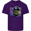 A Chameleon Soldier Mens Cotton T-Shirt Tee Top Purple
