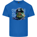 A Chameleon Soldier Mens Cotton T-Shirt Tee Top Royal Blue