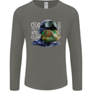 A Chameleon Soldier Mens Long Sleeve T-Shirt Charcoal