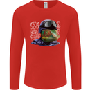 A Chameleon Soldier Mens Long Sleeve T-Shirt Red