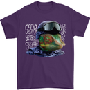 A Chameleon Soldier Mens T-Shirt 100% Cotton Purple