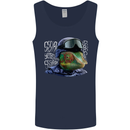 A Chameleon Soldier Mens Vest Tank Top Navy Blue