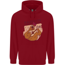 A Chicken Raised on Country Music Childrens Kids Hoodie Red