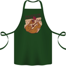 A Chicken Raised on Country Music Cotton Apron 100% Organic Forest Green