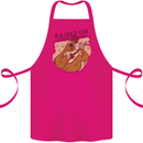 A Chicken Raised on Country Music Cotton Apron 100% Organic Pink