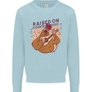 A Chicken Raised on Country Music Kids Sweatshirt Jumper Light Blue