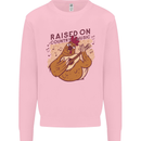 A Chicken Raised on Country Music Kids Sweatshirt Jumper Light Pink