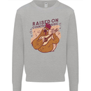 A Chicken Raised on Country Music Kids Sweatshirt Jumper Sports Grey