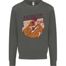 A Chicken Raised on Country Music Kids Sweatshirt Jumper Storm Grey