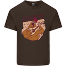 A Chicken Raised on Country Music Kids T-Shirt Childrens Chocolate