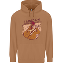 A Chicken Raised on Country Music Mens 80% Cotton Hoodie Caramel Latte